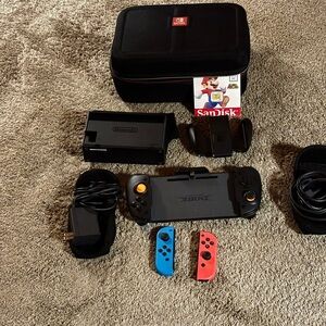 Nintendo Switch with Black, Red, and Blue Joy-Con great Christmas gift